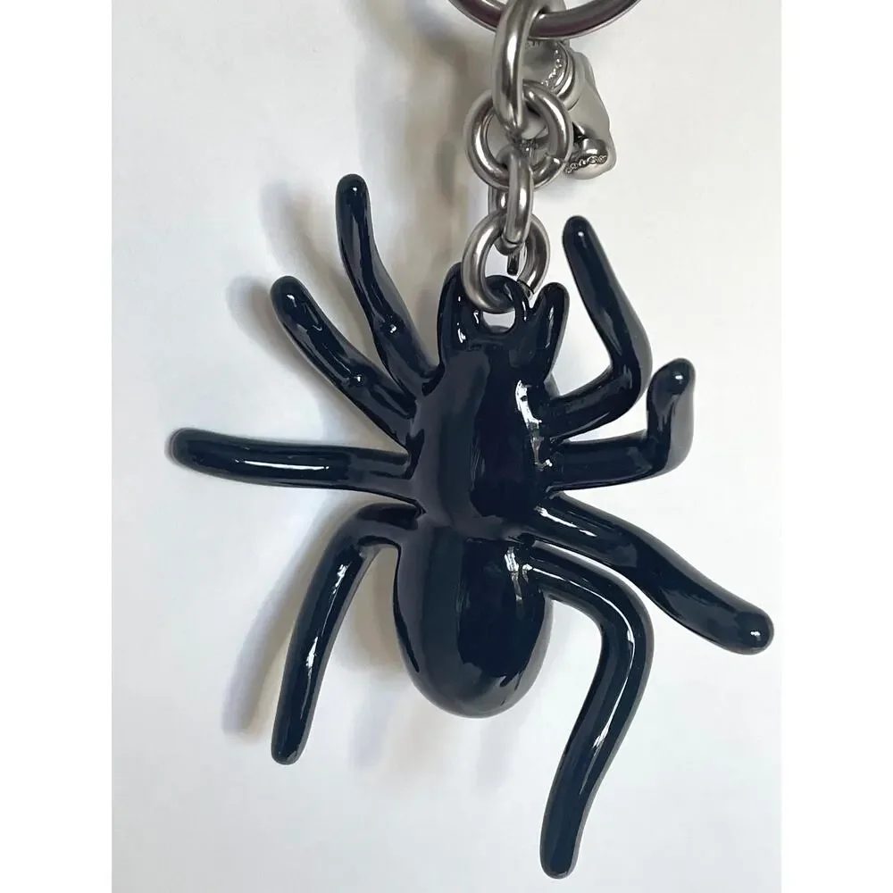 Coach CAX79 Spider Halloween Bag Charm Black Enamel